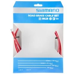 Shimano Câbles & Gaines De Frein Road SIL-TEC Kit De Câbles De Frein, Rouge