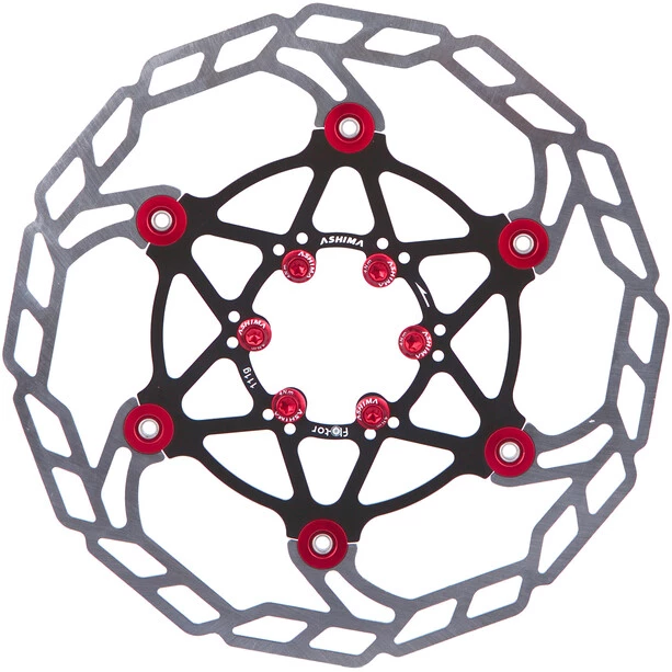 Ashima Disques De Frein ARF-3 Flotor Disque De Frein 6 Boulons, Argent/noir 1 Ashima Disques De Frein ARF-3 Flotor Disque De Frein 6 Boulons, Argent/noir