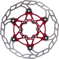 Ashima Disques De Frein ARF-3 Flotor Disque De Frein 6 Boulons, Rouge