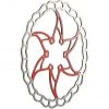 Ashima Disques De Frein ARO-09 Ai2 Disque De Frein 6 Boulons, Rouge/argent