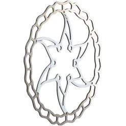 Ashima Disques De Frein ARO-09 Ai2 Disque De Frein 6 Boulons, Blanc/argent