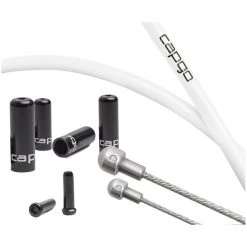 Capgo Câbles & Gaines De Frein Blue Line Jeu De Câble De Frein Pour Shimano/SRAM Route, Blanc
