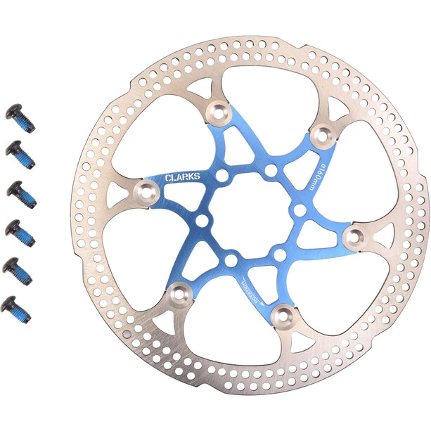 Clarks Disques De Frein CFR-10FA Floating Disque 6 Boulons 180mm, Bleu 1 Clarks Disques De Frein CFR-10FA Floating Disque 6 Boulons 180mm, Bleu