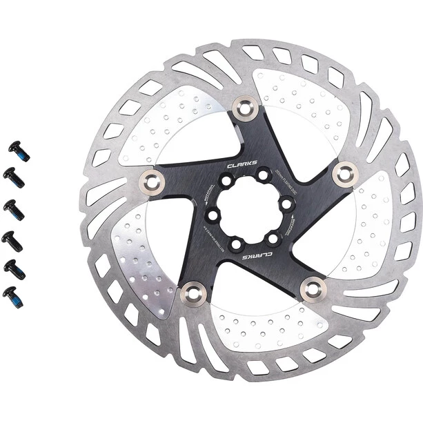 Clarks Disques De Frein CFR-11FA Floating Disque 6 Boulons 203mm, Argent/noir 1 Clarks Disques De Frein CFR-11FA Floating Disque 6 Boulons 203mm, Argent/noir