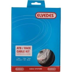 Elvedes Câbles & Gaines De Frein Jeu De Câble De Frein Universel, Noir/argent