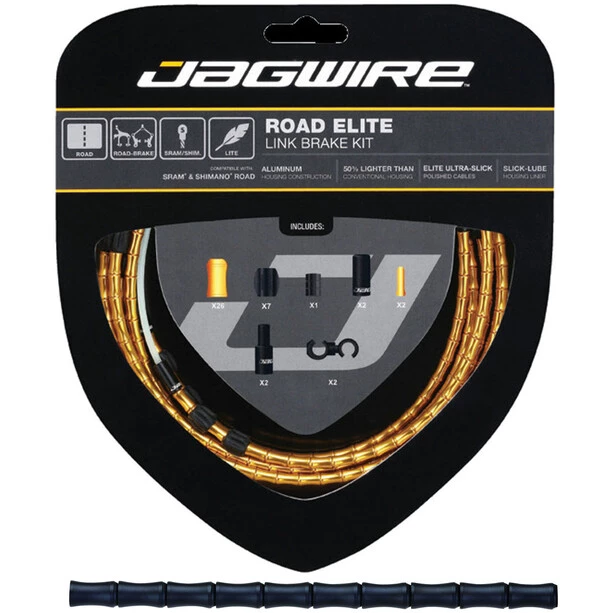 Jagwire Câbles & Gaines De Frein Road Elite Link Kit De Câbles De Frein, Noir 1 Jagwire Câbles & Gaines De Frein Road Elite Link Kit De Câbles De Frein, Noir