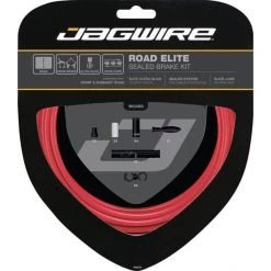 Jagwire Câbles & Gaines De Frein Road Elite Sealed Kit De Câbles De Frein, Rouge