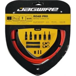 Jagwire Câbles & Gaines De Frein Road Pro Kit Câble De Frein, Rouge
