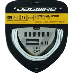 Jagwire Câbles & Gaines De Frein Sport Kit Câbles De Frein Universels Pour Shimano/SRAM, Blanc