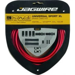 Jagwire Câbles & Gaines De Frein Sport XL Kit Câbles De Frein Universels Pour Shimano/SRAM, Rouge
