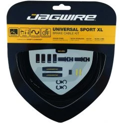 Jagwire Câbles & Gaines De Frein Sport XL Kit Câbles De Frein Universels Pour Shimano/SRAM, Noir