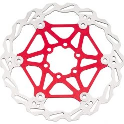 Red-cycling-products Disques De Frein LR-6 Floating Disque 6 Boulons Ø160mm, Rouge