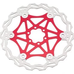 Red-cycling-products Disques De Frein LR-6 Floating Disque 6 Boulons Ø180mm, Rouge