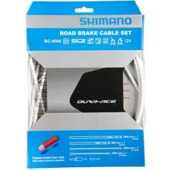 Shimano Câbles & Gaines De Frein Dura-Ace BC-9000 Kit De Câbles De Frein, Blanc