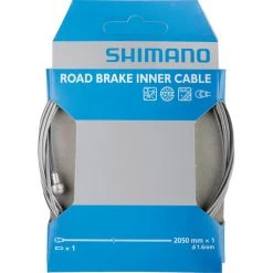 Shimano Câbles & Gaines De Frein Road Câble De Frein Couvert De PTFE, Argent