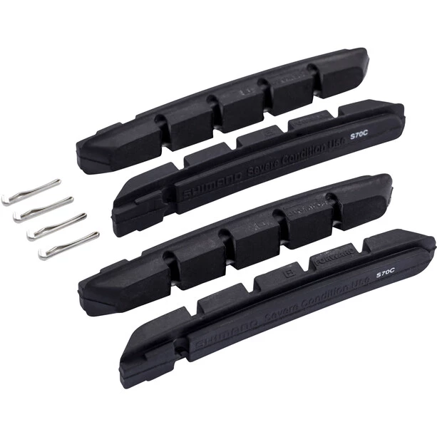 Shimano S70C Patins De Frein Pour Conditions Extrêmes, Noir 1 Shimano S70C Patins De Frein Pour Conditions Extrêmes, Noir