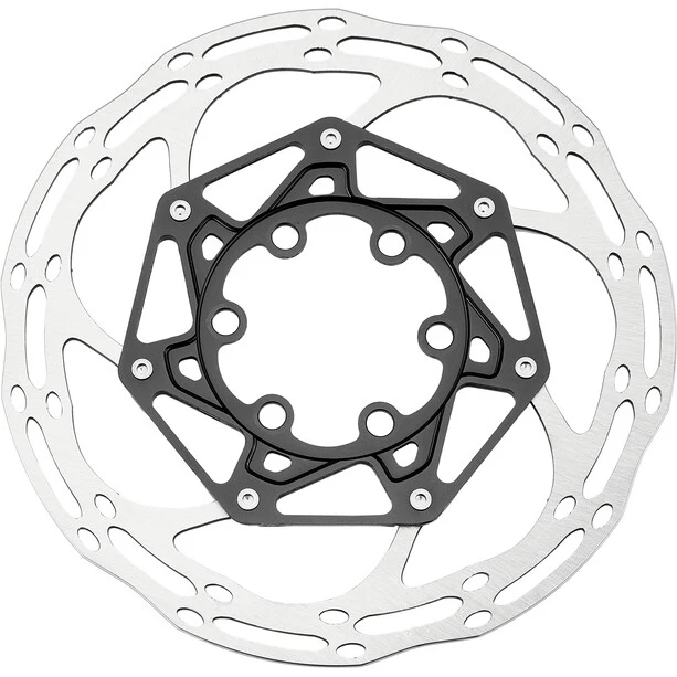 Sram Disques De Frein Centerline Rounded Disque De Frein Deux-pièces, Argent/noir 1 Sram Disques De Frein Centerline Rounded Disque De Frein Deux-pièces, Argent/noir
