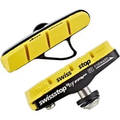 Swissstop Full FlashPro Patins De Frein Pour Shimano/SRAM Carbone, Jaune/noir