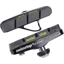 Swissstop Full FlashPro Patins De Frein Pour Shimano/SRAM Carbone, Noir