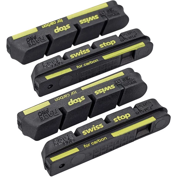 Swissstop RacePro Patins De Frein Pour Campagnolo 10/11S Carbon, Noir/jaune 1 Swissstop RacePro Patins De Frein Pour Campagnolo 10/11S Carbon, Noir/jaune