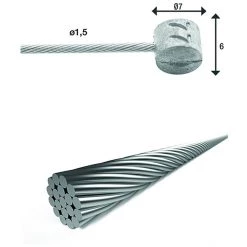 Xlc Câbles & Gaines De Frein BR-X85 Câble De Frein Interne Ø1,5mm