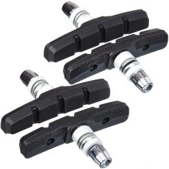 Xlc Patins De Frein BS-V01 Plaquettes De Frein V-Brake 4 Pièces, Rouge/noir