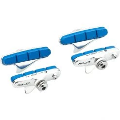 Xlc Cartridge BR-R02 Road Patins De Frein 55mm Pour Jantes En Carbone 4 Pièces, Argent/bleu